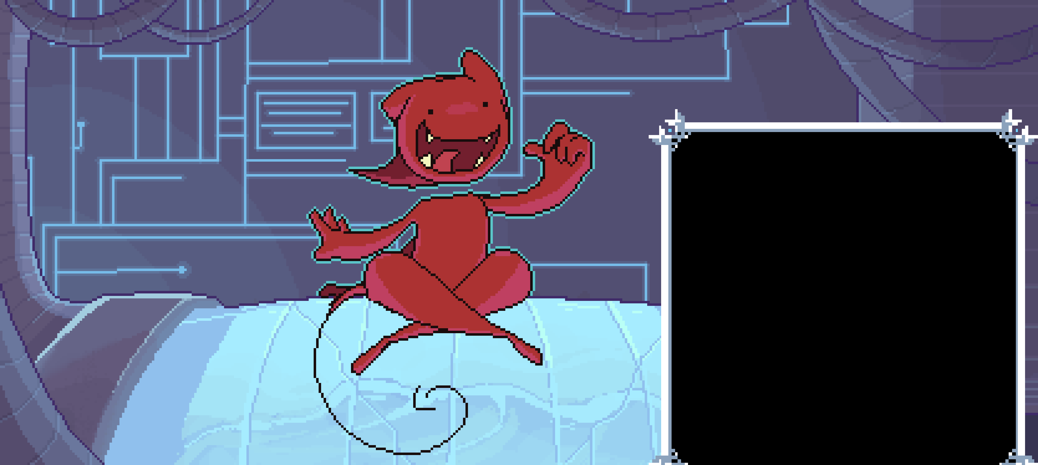 Stylized carrd screen [Program: Aseprite]