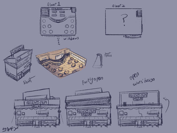 Shop concept art (Lunchbox Kids)
