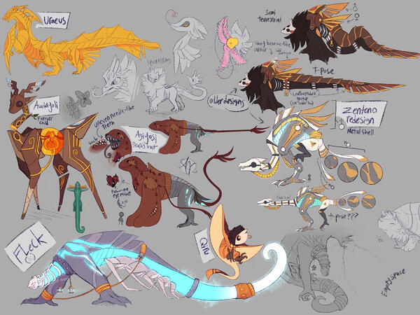 Creature concept page