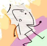 Doodle, the bubbly and creative kid of the group (Bio, Stampy, and himself). He strives to help others and gets disappointed when others tell him to sit back because of his fragile paper body.